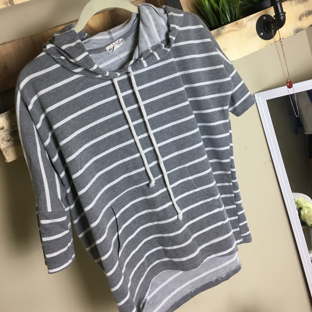 3/4 Sleeve Pullover Light Hoodie